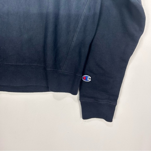 CHAMPION reverse weave ombré crewneck cropped sweater X21 - Picture 2 of 5